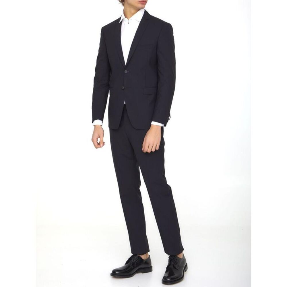 TONELLO Men's Wool Blend Two-Piece Suit Women BLACK Dresses